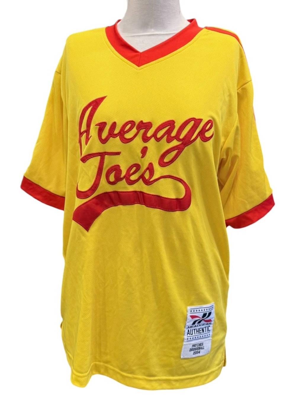 Vintage Headgear Authentic Dodgeball Average Joes Jersey Mens Sz S Patches #16